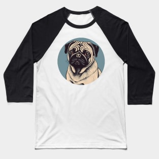 Cute Pug Baseball T-Shirt